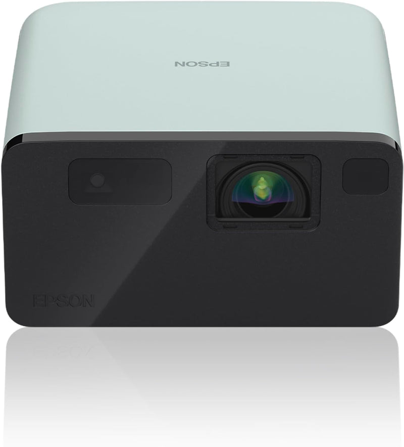 Epson EF-21 Mini Smart Laser Projector, Full HD, 1000 Lumens, 150 Inch Display with HDR, Google TV, Dolby Atmos Sound, Gaming & Home Cinema Quartz Rose - Green