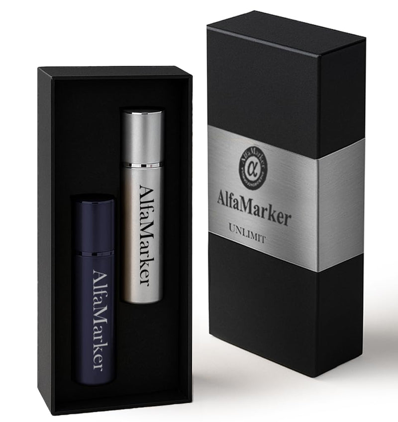 Alfamarker Pheromones for Men to Attract Women Men`s Pheromone Highly Concentrated Perfume for Men (Unlimit). Set 2x5 ml