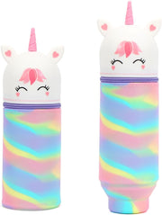 Augesak Pencil case school pencil case - Unicorn White