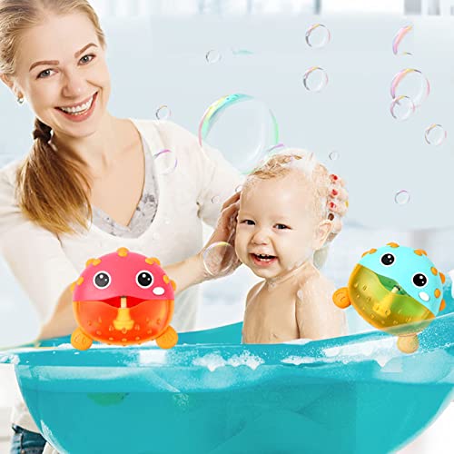 Sorandy Automatic Bubble Bath Maker Machine for Bathtub Fun Shower Bubble Blower Toys Sing Along Bath Bubble Machine Great Gifts for Toddlers Kids with 3 Suction Cups
