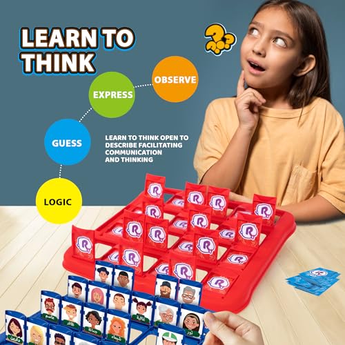 Reva Guess Who Is It? - Classic Arabic Board Game for Kids & Adults | Fun Puzzle Game for Family & Friends | Hours of Entertainment