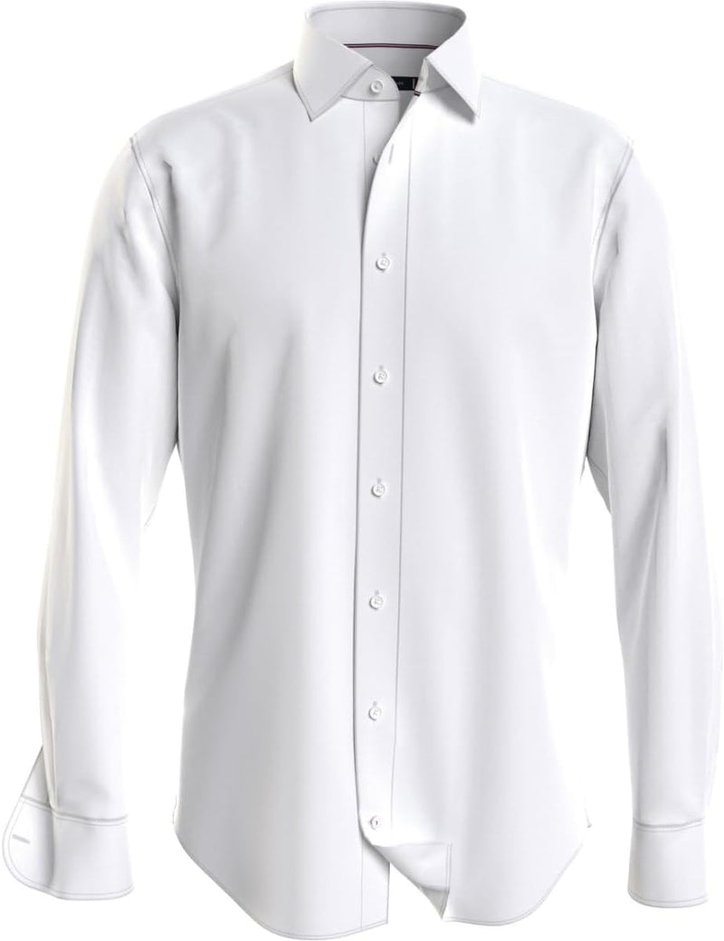 Mens FLEX COLLAR DOBBY SF Classic (pack of 1) - Th Optic White