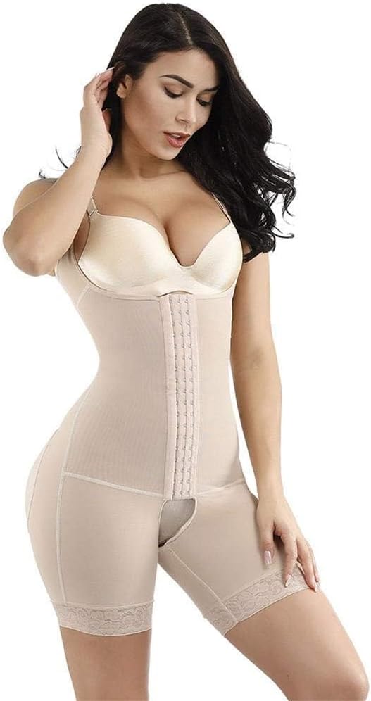 Slimming Body Shaper Waist Trainer Modeling Belt Thigh Reducer Tummy Control Butt Lifter Push Up Shapewear Waistbands (Color : Beige, Size : M)