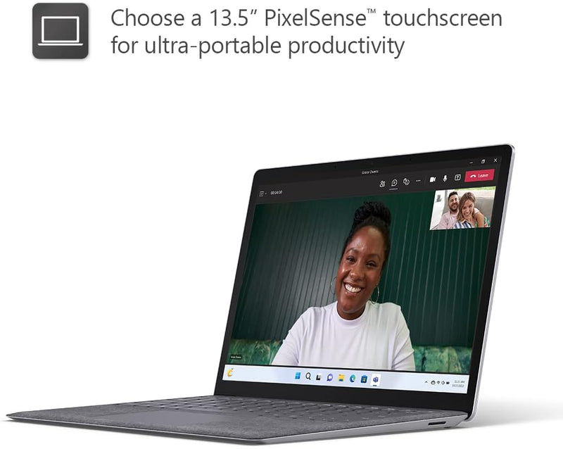 Microsoft Surface Laptop 5 with 13.5" 2256 x 1504 display, Intel i5-1235U, Integrated Iris Graphics, 8GB RAM, 512GB SSD, Windows 11, Black - [R1S-00039], 13.5 Inch UAE Model