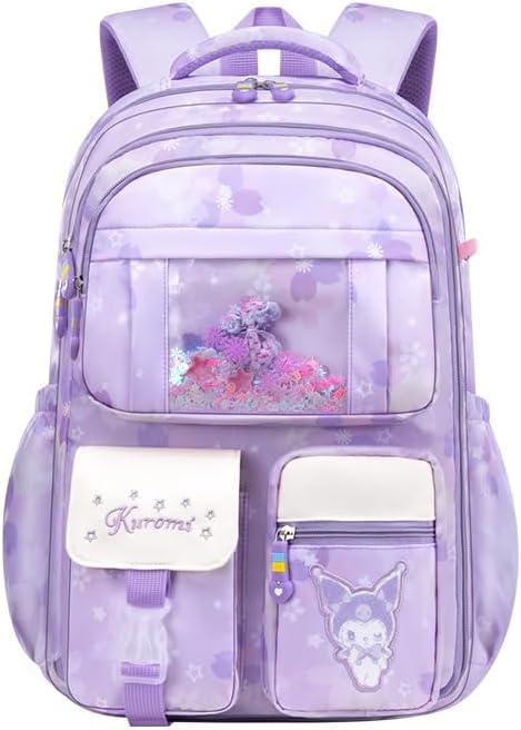HANNEAÂ® School Backpack for Girls, Cartoon School Backpack for Schoolgirls Large Capacity Girls Backpack for Kids
