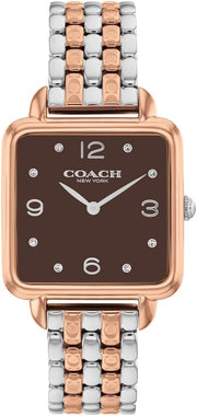 CASS Women Watch, Analog - COFFEE BROWN / ROSE GOLD
