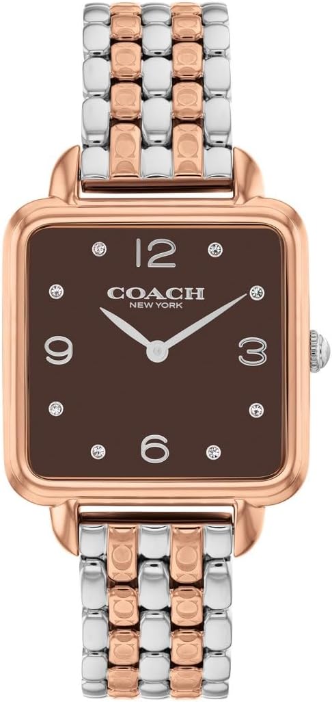 CASS Women Watch, Analog - COFFEE BROWN / ROSE GOLD