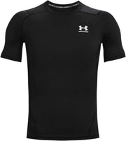 mens Heatgear Armour Short Sleeve Compression T-shirt (pack of 1) - Black / / White