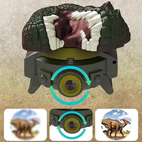 Watch with 24 Kinds of Dinosaur Projection Pattern Cartoon Children Digital Dinosaur Watch Toy for Boys and Girls Children Toy Watches with Cover Adjustable Date and Time Projector Watch