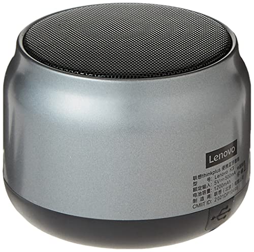 Lenovo Thinkplus Speaker, Bluetooth Version 5.0 Spearker/Outdoor Loudspeaker with 1200 mAh Battery Capacity, Black Color