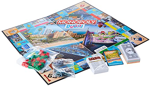 Winning Moves Monopoly Dubai Official Edition 1 Dubai Game Range | Iconic Mr Monopoly Creation For Uae, One Size