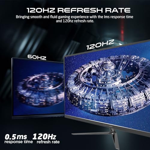 GAMEON New 2024 1080p Gaming Monitor 23.8 inch, GOES24FHD120IPS, FHD IPS,120Hz Refresh Rate, 0.5ms Response Time, 2.1 HDMI, G-Sync & FreeSync, HDR, Built-in-Speakers, Console Ready [Amazon Exclusive]