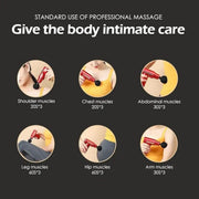 Mini Massage Gun Deep Tissue, Portable 6 Speeds Percussion Muscle Massager with 4 Massage Heads & Type-C Charging, 35dB Super Quiet Massage Gun for Muscle Pain Relief - Black