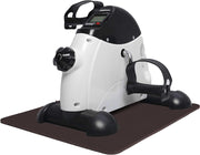 Pedal Exerciser with Digital Display, Mini Exercise Bike Pedal Sit Down, Desk Cycle Leg Arm Foot, Small Equipment for Home, Office, Elderly, Rehabilitation