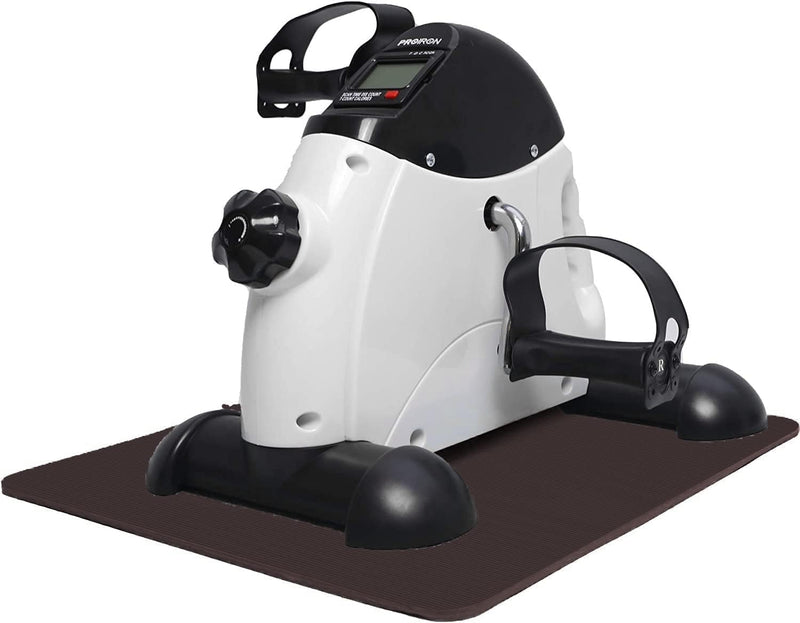 Pedal Exerciser with Digital Display, Mini Exercise Bike Pedal Sit Down, Desk Cycle Leg Arm Foot, Small Equipment for Home, Office, Elderly, Rehabilitation