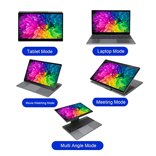 15.6 Inch HD Touchscreen Laptop, Series, 12GB DDR5 RAM, 5G Wifi, BT4.2, 11, 4096 Pressure Level and Gravity Sensing, Multi Mode, Webcam, For Business, School (UK