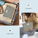 SYOSI Makeup Bag for Women, Cosmetic Pouch Travel Makeup Bag Large Capacity Canvas Makeup Bag Makeup Organizer Bag with Zipper for Women and Girls (Leopard)