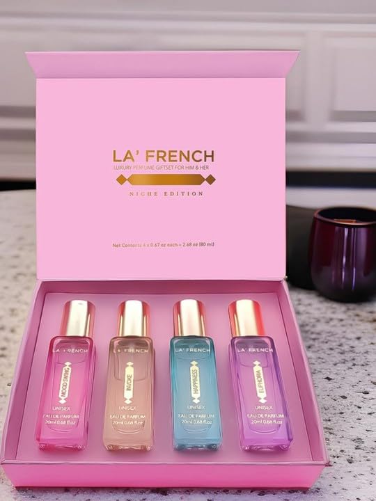 La French Perfume Gift Set for Women 4X20ml | with Mood Swing Euphoria Happiness Invoke | Luxury Perfume Set | Spicy Fresh Long Lasting Fragrance