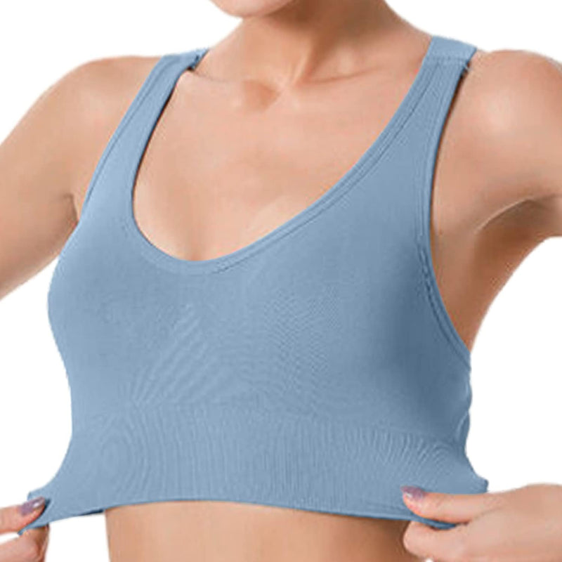 Dress Cici Longline Sports Bra Medium Support, Full Coverage Strappy Back Sports Bra