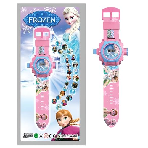 RASAON™ 24 Images Projector Watch Digital Wrist Watch for Boys and Girls Spiderman Ironman Super man Doraemon Captain america barbie and More