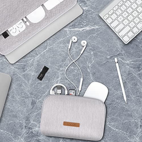 Lacdo 360° Protective Laptop Sleeve Case for 13 inch New MacBook Air M4 A3240 2025, M3 A3113, M2 A2681, M1 A2337, 13" MacBook Pro M2 M1, 13-inch iPad Air M3 / iPad Pro M4 with Accessory Bag, Gray
