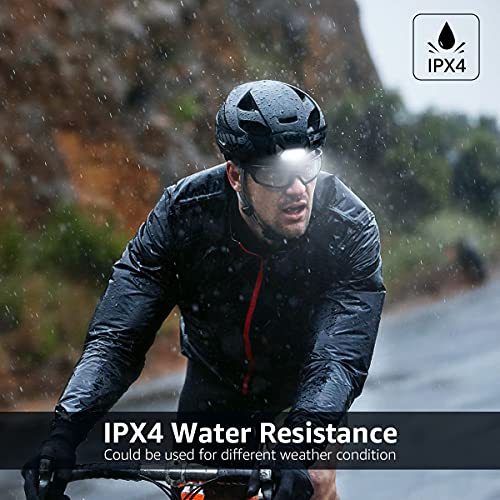Lepro Headlamp 2-Pack, 1300 Lux Ultra-Light Bright LED Headlights with White Red Light, 6 Modes Battery-Operated Lightweight Waterproof Head Flashlight for Camping Running Cycling Emergency