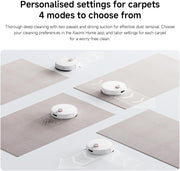 Xiaomi Robot Vacuum S40 Smart Laser Navigation Robot Mop, Powerful 10000 Pa Suction for Pet Hair, Carpets & Hard Floors