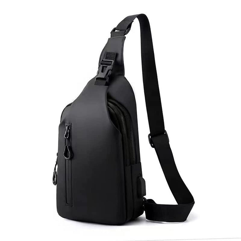 Skycare Sling Crossbody Bag Small Shoulder Backpack for Men Waterproof Slim Chest Bags Casual Daypack for Travel Cycling