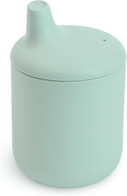 Silicone Sippy Cup for Babies 6+ Months - 175ml Leak-Resistant Baby Cup with Removable Lid - BPA-Free, Microwave & Dishwasher Safe - Develops Motor Skills & Independent Drinking Shifting Sand - Cambridge Blue