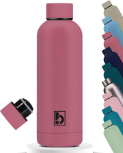 Water Bottle Stainless Steel, Drinking Thermos Double Wall Insulated Water Bottles for Hot and Cold Water Kids School Hydro Flask Water Bottle for Gym Office Water Bottle (TEA PINK 750ML) - TEA PINK 750ML