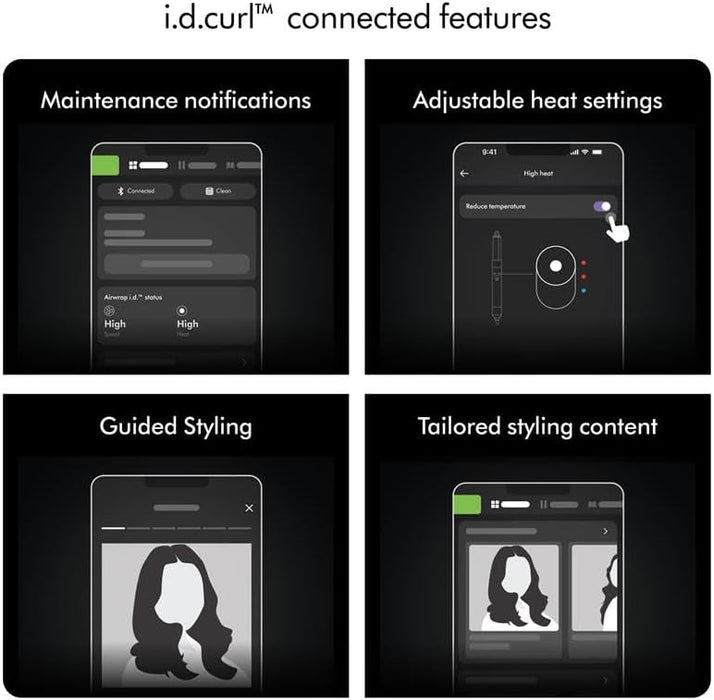Dyson Airwrap i.d.™ Multi-styler (Ceramic Platina & Topaz) | Dyson's First Connected Multistyler| Intelligent Styler| Personalize Curl Sequence| 6 in 1 | Dry|Curl|Shape|Smooth|Hide Flyaways