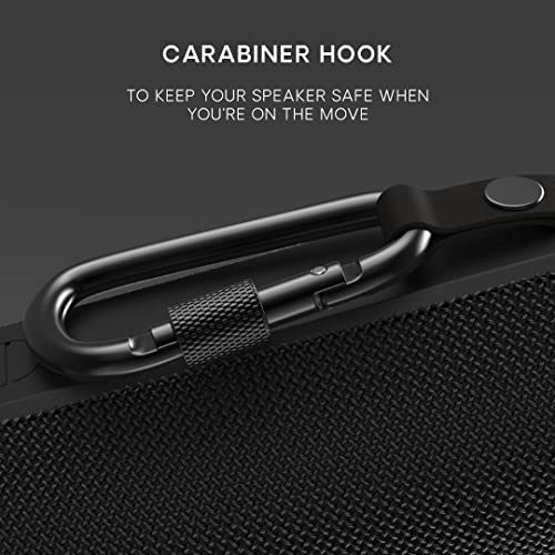 Urbanista Nashville Wireless Bluetooth Speaker, Portable Speaker Waterproof IPX7 Rating, 18H Playtime, Button Controls, Bluetooth 5.2 Dual Pairing, Loud Speaker Stereo Sound, Outdoor Speakers, Black