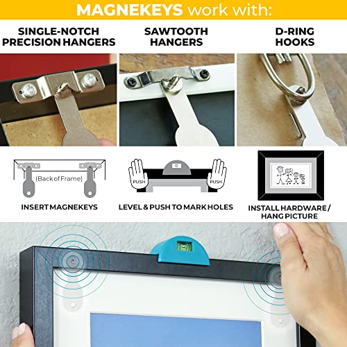 Go Hang It! Pro,The Original All-in-One Picture Hanging and Leveling Kit-Easily Hang Sawtooth/Wire Hangers-Includes Hardware Case with 85-Piece Picture Hanging Essentials