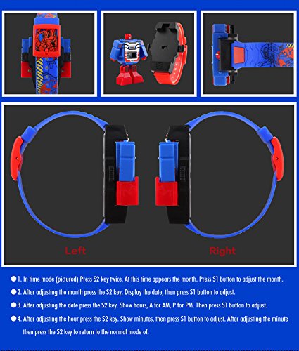 VIGOROSO Boys Girls Children Kids Digital Watch Transformers Bumblebee Cartoon Wristwatch Watch for Kids - Kids Gifts