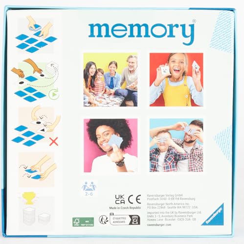 Ravensburger Bluey Mini Memory - Matching Picture Snap Pairs Game For Kids Age 3 Years and Up