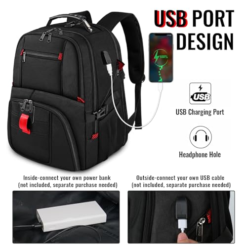 Extra Large Laptop Travel Backpack for Men Women