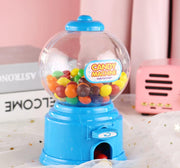 ELECDON Candy Vending Machine, Portable Children Candy Machine Plastic Mini Gumballs Dispenser Kids Kindergarten Gift, Vending Machine, Vintage Style Sweet Bubblegum Fun Toy Machine for 3 age (Red) - Blue