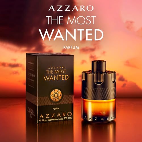 Azzaro Men s The Most Wanted Parfum, Black, 3.38 Fl Oz, 100 ml