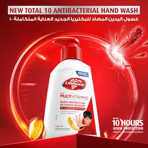 LIFEBUOY Hand Wash Refill , Total 10, for 100% stronger germ protection in 10 seconds, 1L
