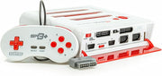 Geek Theory Retro-Bit Super Retro Trio HD Plus 720P 3 in 1 Console System - HDMI Port - for Original NES/SNES, Super Nintendo and Sega Genesis Games - Red/White