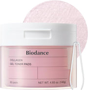 Collagen Gel Toner Pads, Pore Minimizer for Face, Improving Elasticity, Plumping Toner Pads for Sensitive Skin, Korean Skincare,ㅣ4.93 fl.oz.(140g)60Pads,Ramadan Gift - Collagen