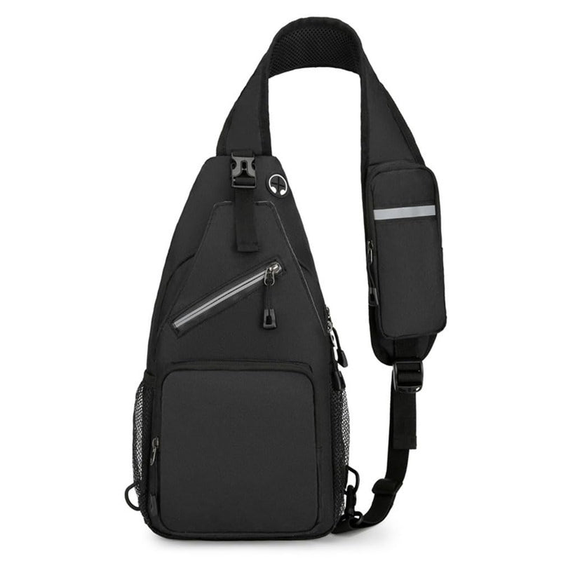 JZS Sling Bag for Women Men:Small Crossbody Sling Backpack - Mini Shoulder Bag Anti Thief Chest Bag for Hiking
