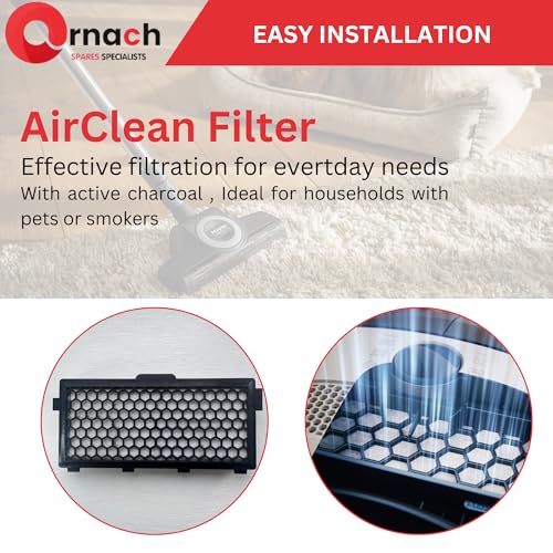 Compatible with Miele active air clean 50 filter | C3 filter, miele vacuum filter For cat and dog c3 Compact C1, Compact C2, Complete C2, Complete C3, S4000, S5000, S6000 and S8000 S4 S5 S6 S8 series