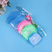 MAPPERZ Windproof Anti-Slip Removable Cloth Hanging Clothes Washing Line Drying Nylon Rope with Hooks/ Nylon Clothesline Rope - 5 Meter (Multicolor (3)