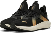 Softride Enzo 5 Metallic Wns womens Shoes - PUMA Black-Warm White-PUMA Gold