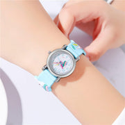 Kids Watches Girl Watches Ages 3-12 Sports Waterproof 3D Cute Cartoon Digital 7 Color Lights Wrist Watch for Kids