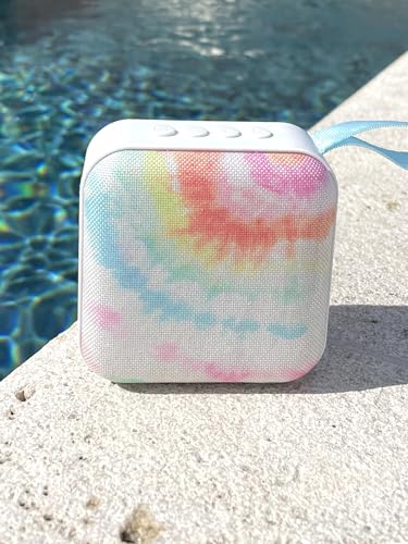 Sunny Life Portable Travel Speaker Tie Dye - Compact Bluetooth Speaker - Colorful Tie Dye Design - Lightweight & Wireless - Perfect for Outdoor Adventures, Travel, & Music On the Go