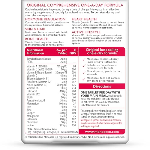 Menopace Vitabiotics With Soy Isoflavones - 30 Tabs