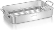 Cuisinart 744-24 Chef's Classic Stainless Stockpot with Cover, 6-Quart - Lasagna Pan w/ Stainless Roasting Rack