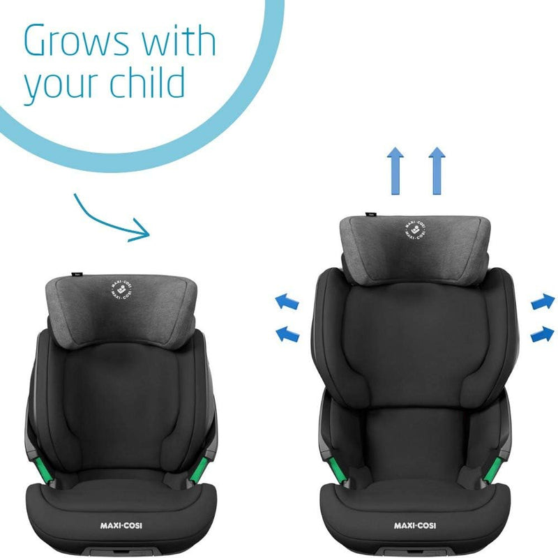 Maxi-Cosi Kore i-Size Child Car Seat, Quick And Easy Buckle Up, Superior Side Protection, Grows With Your Child, 3.5-12 Years, Authentic Grey, 2 Year Warranty